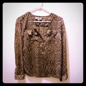 Loft leopard blouse